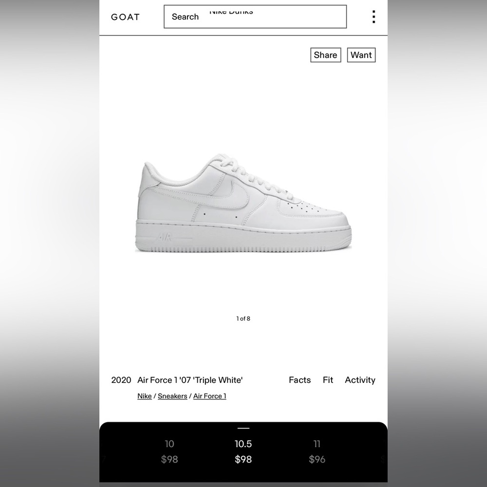 Air Force 1 '07 'Triple White'